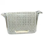 Sac à bandoulière avec motif perforé et noeud devant