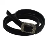 Ceinture avec boucle incrustée de strass