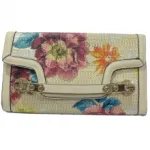 Pochette enveloppe imprimée fleurie