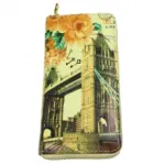 Portefeuille en vogue avec motif de monument