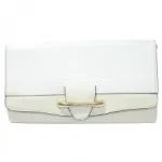 Pochette reptile dotée d'une languette