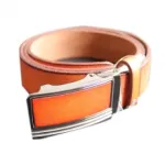 Ceinture tendance en cuir avec boucle rectangulaire