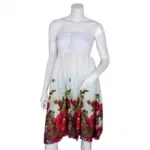 Robe fleurie bustier femme