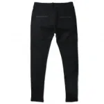 Pantalon avec poches ornées de zip et strass