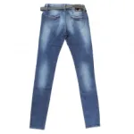 Jeans délavé avec plis permanents