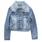 Gilet en jeans délavé