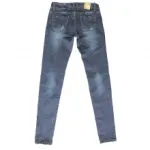 Jeans slim délavé avec éraflures