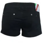 Short noir jeans