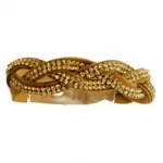 Bracelet tresse incrusté de strass