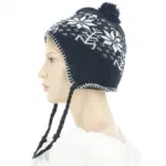 Bonnet péruvien avec motif Jacquard