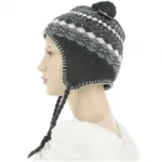 Bonnet péruvien avec motif losange
