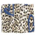 Foulard léopardé avec des cœurs