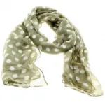 Écharpe chic imprimée de pois