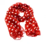 Écharpe chic imprimée de pois