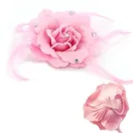 Élastique cheveux fleur ncrustée de strass