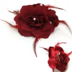 Élastiques cheveux fleur incrustée de strass
