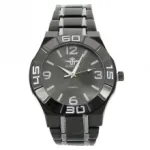 Montre métal avec index coloré