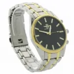 Montre métal homme index en bâtonnet