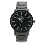 Jolie montre métal ronde noire