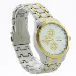 Montre métal homme avec motif