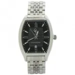 Montre rectangulaire en métal pour homme