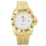 Montre en métal pour homme avec boîtier gradué