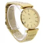 Montre fashion en métal doré pour homme