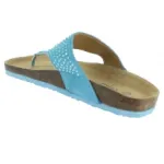Sandales orthopédiques bleues incrustées de strass