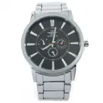 Montre métal avec trotteuse rouge