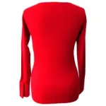 Pull avec col rond et boutonnage 3/4