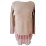 Pull tendance manches longues doublé de voile