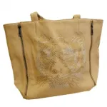 Sac à main imprimé tigre strass