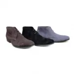 Bottines homme avec lacets et bout carré