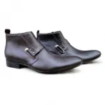 Bottines homme avec motif perforé