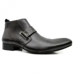 Bottines homme avec motif perforé