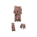 Robe fluide imprimée deux pièces