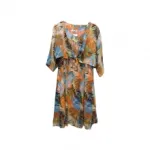 Robe fluide imprimée deux pièces