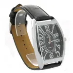 Montre-bracelet avec cadran rectangulaire et mouvement quartz