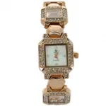 Montre bijou carré ornée de strass