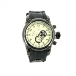 Montre en metal pour homme avec chronographes et graduation