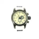 Montre en metal pour homme avec chronographes et graduation
