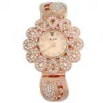 Montre bijou fleur ornée de strass
