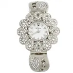 Montre bijou fleur ornée de strass