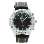 Montre-bracelet avec tachymètre et mouvement quartz