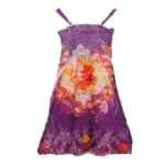 Robe voilée imprimée fleurie