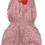Combishort liberty orné d’une fleur