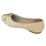 Ballerines filles décorées de cœurs en strass et chaînes dorées