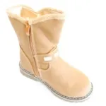 Bottes enfant avec boutons dorés et bride bouclée