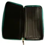 Portefeuille vernis motif reptile