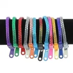 Bracelet zip bicolore